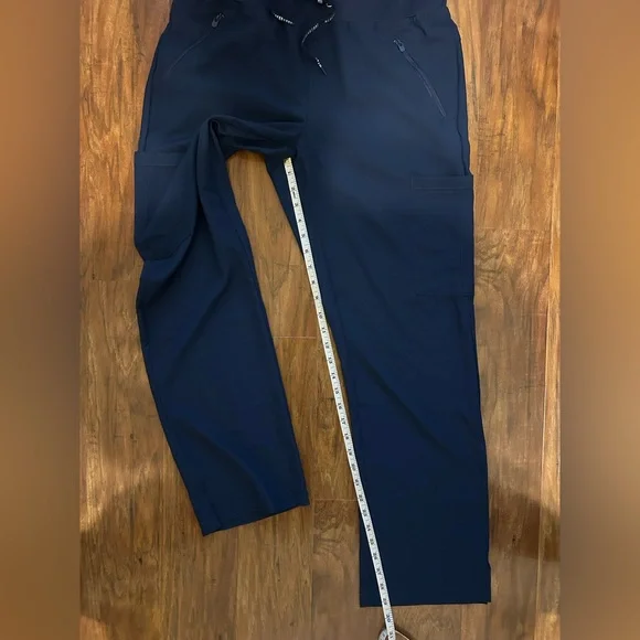 Med Couture Blue Cargo Pants Elastic Waist - Picture 7 of 8